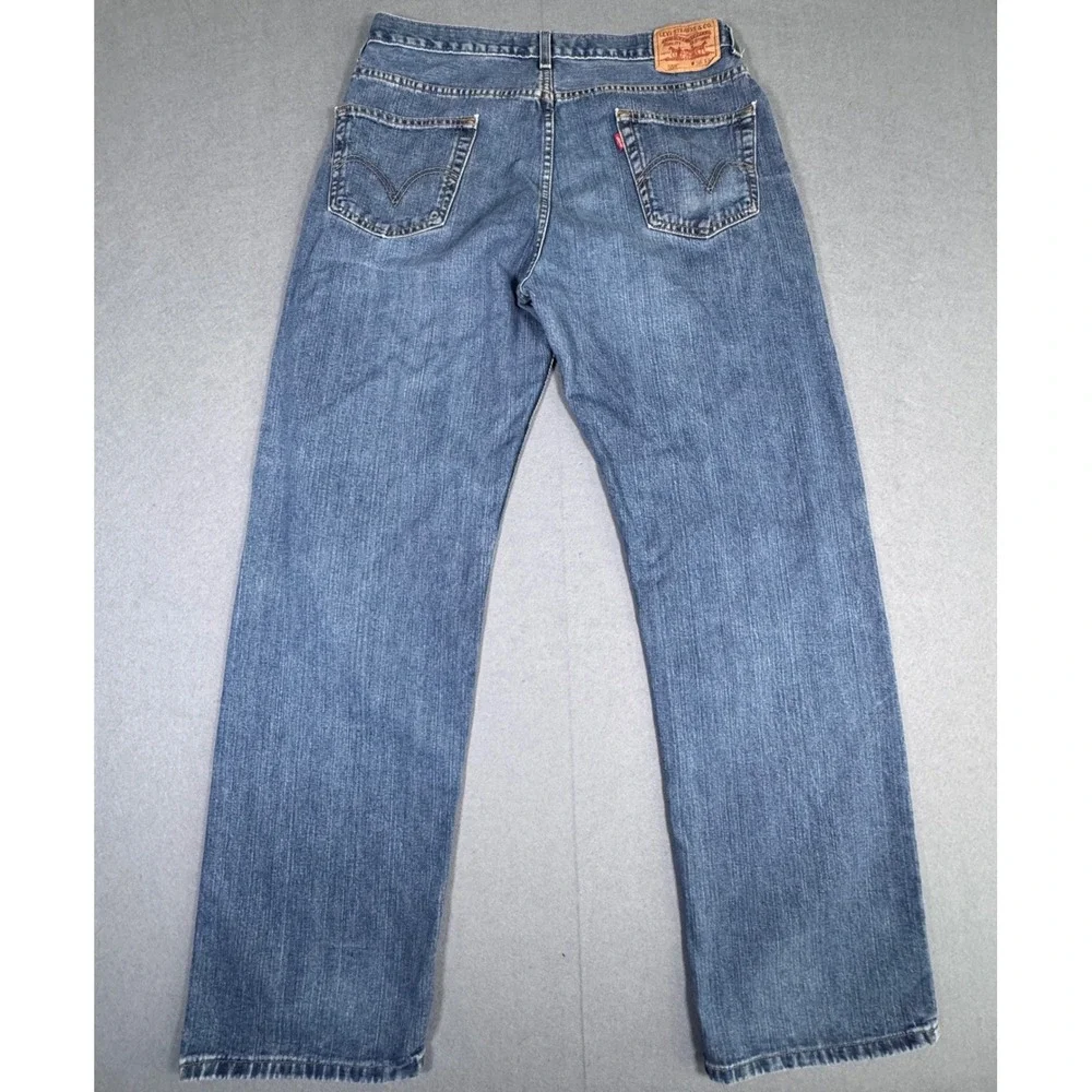 Levi's 559 Relaxed Straight Jeans Mens 36x33 Blue Denim Medium Wash Classic